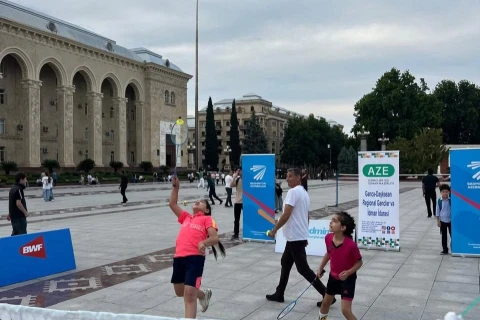 Gəncədə “Meydandan Arenaya” layihəsi çərçivəsində badminton yarışı keçirilib - FOTO