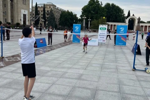 Gəncədə “Meydandan Arenaya” layihəsi çərçivəsində badminton yarışı keçirilib - FOTO