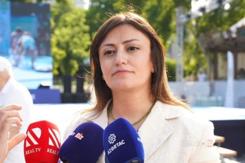 Fəvvarələr meydanında gimnastika şousu: 900 iştirakçı, 60 komanda - FOTO