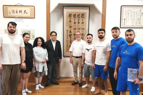 Azərbaycan cüdo mütəxəssisləri Yaponiyada təcrübə mübadiləsindədir - FOTO