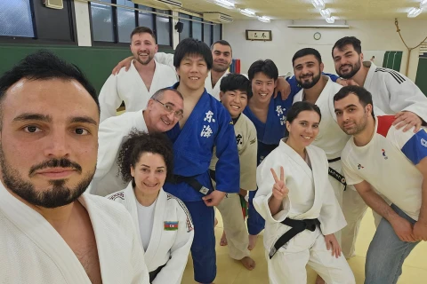 Azərbaycan cüdo mütəxəssisləri Yaponiyada təcrübə mübadiləsindədir - FOTO