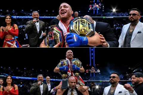 Гейджи сенсационно одолел Топурию на турнире UFC у Белого дома