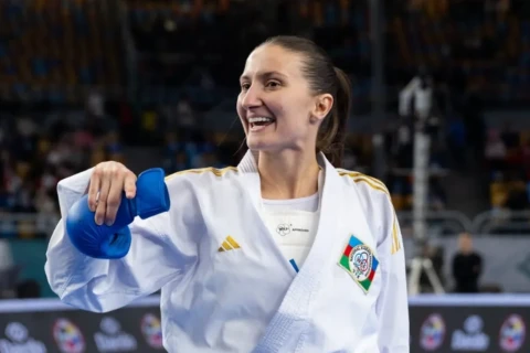 Azərbaycan karateçisi İrina Zaretska: “Yalnız daimi zəhmətlə yaxşı nəticələrə nail oluram”