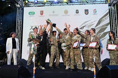 Goranboyda 29-cu “Şahin” hərbi-idman oyununun final mərhələsi baş tutub - FOTO
