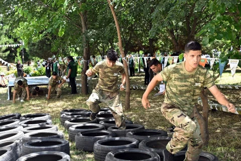 Goranboyda 29-cu “Şahin” hərbi-idman oyununun final mərhələsi baş tutub - FOTO