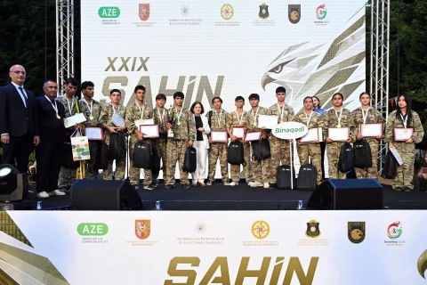 Goranboyda 29-cu “Şahin” hərbi-idman oyununun final mərhələsi baş tutub - FOTO