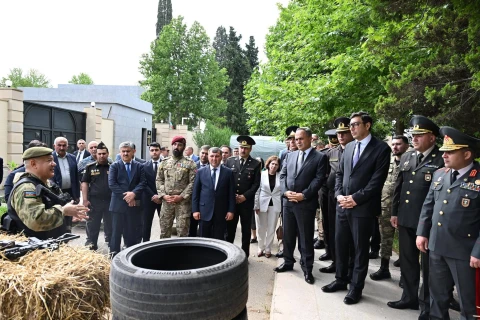 Goranboyda 29-cu “Şahin” hərbi-idman oyununun final mərhələsi baş tutub - FOTO