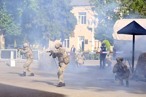 Goranboyda 29-cu “Şahin” hərbi-idman oyununun final mərhələsi baş tutub - FOTO