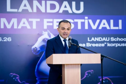 Beşinci LANDAU Şahmat Festivalına start verilib - FOTO