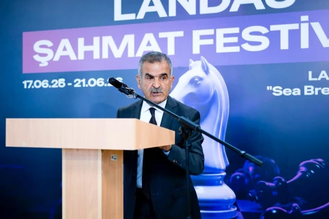 Beşinci LANDAU Şahmat Festivalına start verilib - FOTO