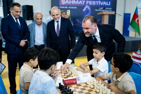 Beşinci LANDAU Şahmat Festivalına start verilib - FOTO