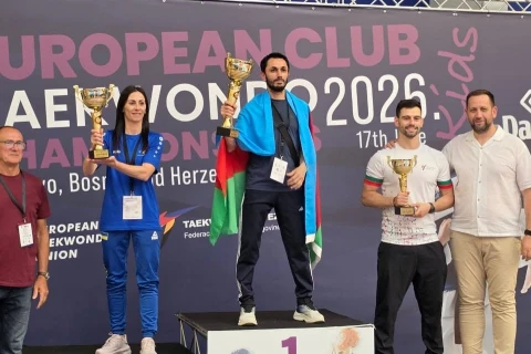Taekvondoçularımız Klublararası Avropa çempionatıda 6 medal qazanıblar