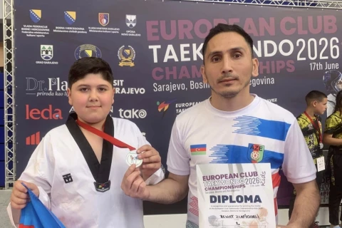 Taekvondoçularımız klublararası Avropa çempionatında altı medal qazanıblar - FOTO
