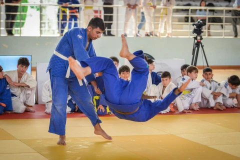 Qaxda kəmər dərəcələri üzrə rəsmi imtahan keçirilib