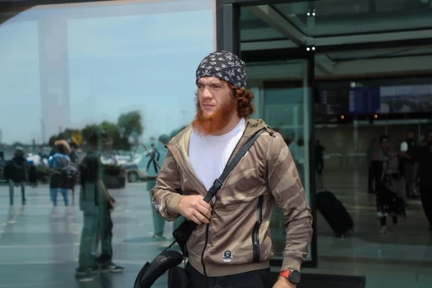 Шарабутдин Магомедов прибыл в Баку на турнир UFC Fight Night