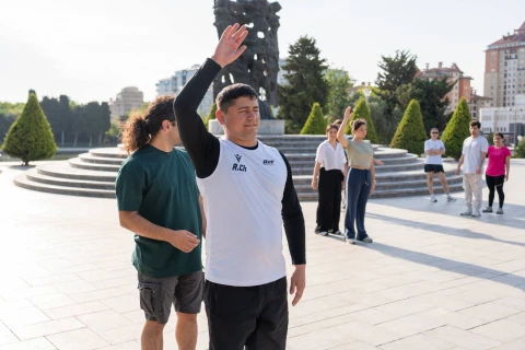 Rəsul Çunayev “Səhər idmanı” layihəsinə qoşulub - FOTO
