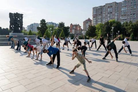 Rəsul Çunayev “Səhər idmanı” layihəsinə qoşulub - FOTO