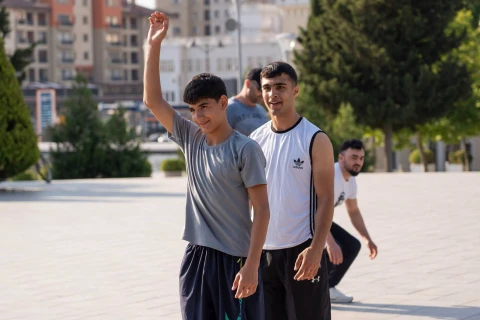 Rəsul Çunayev “Səhər idmanı” layihəsinə qoşulub - FOTO