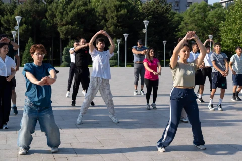 Rəsul Çunayev “Səhər idmanı” layihəsinə qoşulub - FOTO