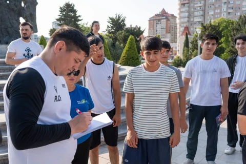 Rəsul Çunayev “Səhər idmanı” layihəsinə qoşulub - FOTO