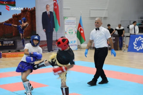 AMADA Gəncədə kikboksinq çempionatında “təmiz idman” təşviqatı keçirib