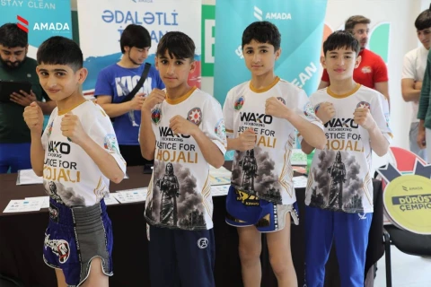 AMADA Gəncədə kikboksinq çempionatında “təmiz idman” təşviqatı keçirib
