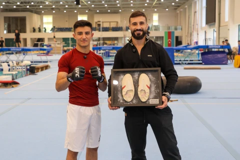 Azərbaycan idmanının iki ulduzu “UFC Fight Night Baku” ərəfəsində bir araya gəldi