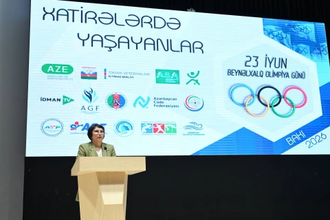 Bakı Gənclər Mərkəzində Olimpiya Gününə həsr olunan tədbir keçirilib - FOTO