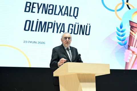 Bakı Gənclər Mərkəzində Olimpiya Gününə həsr olunan tədbir keçirilib - FOTO