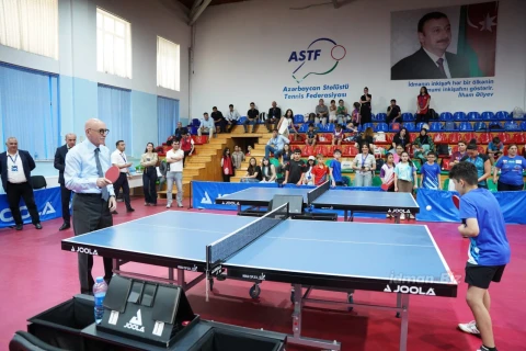 120-yə yaxın məktəblinin qatıldığı stolüstü tennis yarışından rəngarəng görüntülər - İDMAN.BİZ-in FOTOREPORTAJI + VİDEO