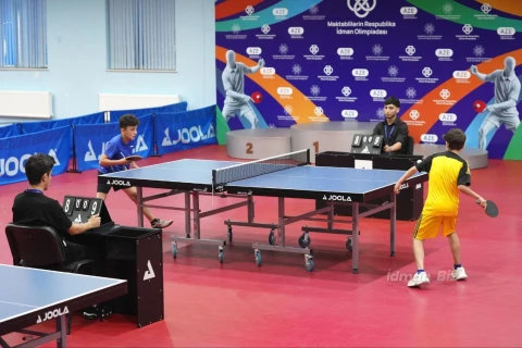 120-yə yaxın məktəblinin qatıldığı stolüstü tennis yarışından rəngarəng görüntülər - İDMAN.BİZ-in FOTOREPORTAJI + VİDEO