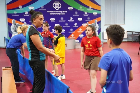 120-yə yaxın məktəblinin qatıldığı stolüstü tennis yarışından rəngarəng görüntülər - İDMAN.BİZ-in FOTOREPORTAJI + VİDEO