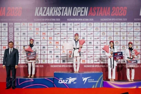 Азербайджанская таэквондистка завоевала "золото" на турнире Kazakhstan Open