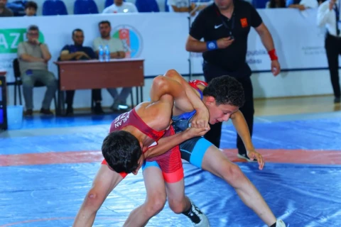 Məktəblilərin Respublika İdman Olimpiadasında güləş yarışları başa çatıb
