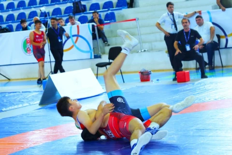 Məktəblilərin Respublika İdman Olimpiadasında güləş yarışları başa çatıb
