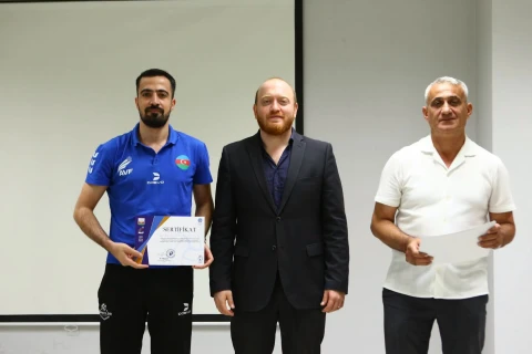 Bakıda voleybol məşqçiləri üçün seminar keçirilib - FOTO