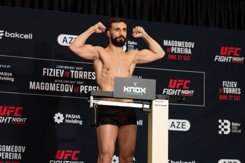 Физиев и Торрес прошли официальное взвешивание перед UFC Baku - ФОТО/ВИДЕО