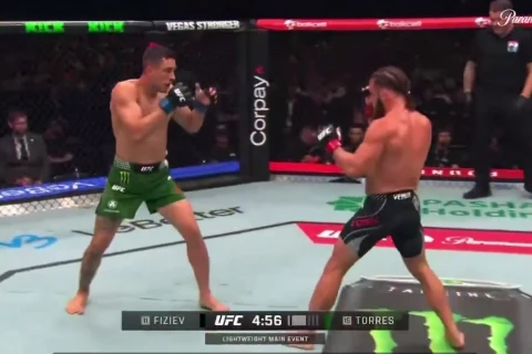 Рафаэль Физиев одержал победу нокаутом над Мануэлем Торресом на UFC Fight Night Baku - ВИДЕО