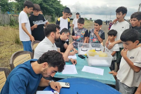 Nabran sakinləri idman qurğularında qüvvələrini sınayıblar - FOTO