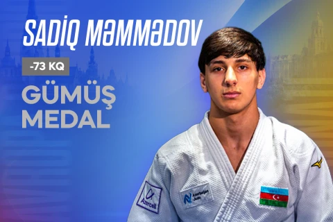 Садиг Мамедов завоевал "серебро" чемпионата Европы по дзюдо среди подростков - ОБНОВЛЕНО