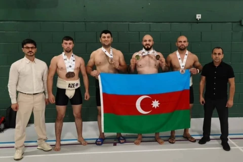 Şotlandiyada sumo üzrə Avropa çempionatında idmançılarımızdan dörd medal - FOTO