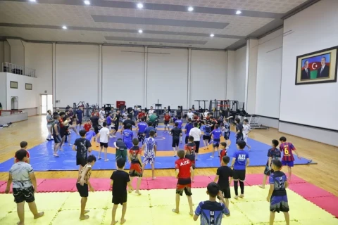 UFC döyüşçüsü Fərman Həsənov Naxçıvanda idmançılar üçün ustad dərsi keçib