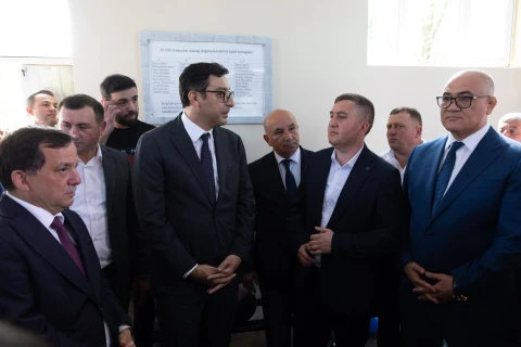 В селе Даш Салахлы Газаха открыт новый зал вольной борьбы - ФОТО