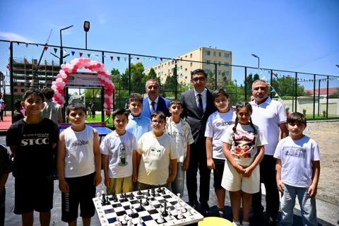 “Sağlam məhəllə” layihəsi çərçivəsində bölgələrdə idman zonaları istifadəyə verilib - FOTO