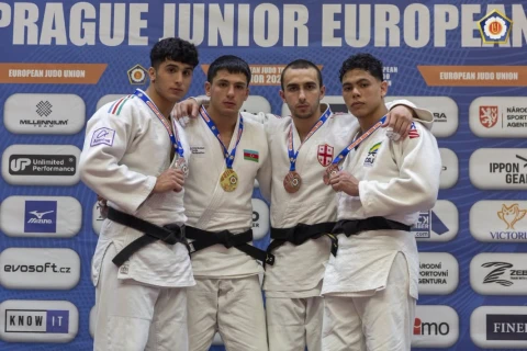 Cüdoçularımızdan Praqada doqquz medal və komanda uğuru - FOTO