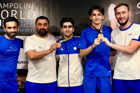 Koimbrada medal yağışı: Azərbaycan gimnastlarından parlaq nəticə - FOTO/VİDEO