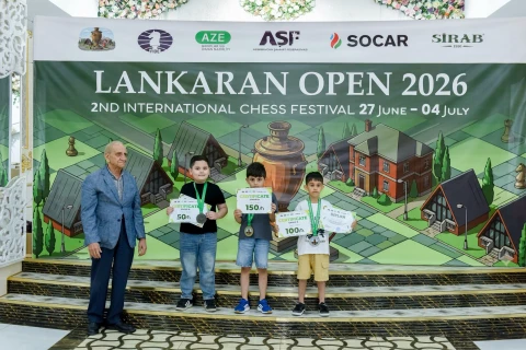 Азербайджанский шахматист вошел в тройку призеров Lankaran Open 2026