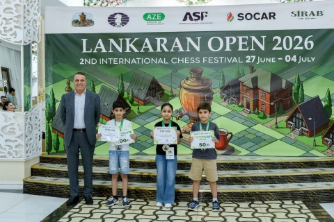 Азербайджанский шахматист вошел в тройку призеров Lankaran Open 2026