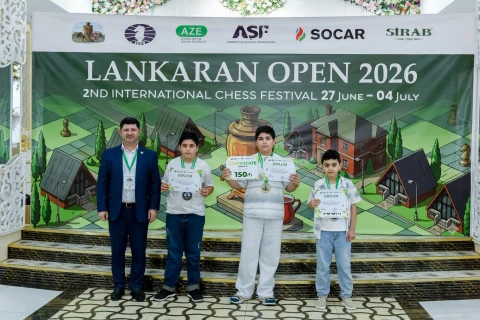 Азербайджанский шахматист вошел в тройку призеров Lankaran Open 2026
