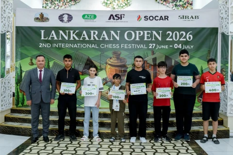 Азербайджанский шахматист вошел в тройку призеров Lankaran Open 2026